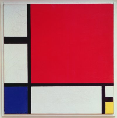 Komposition mit Rot, Blau und Gelb, 1930 von Piet Mondrian